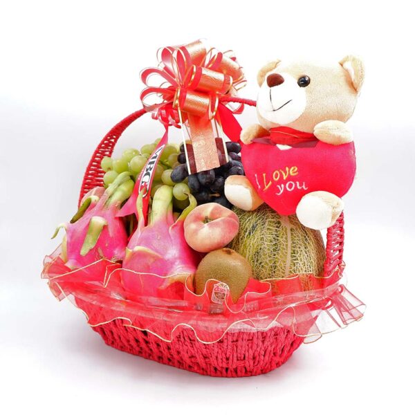 Sweetheart Fruit Basket - Lively (9 Types of Fruits)